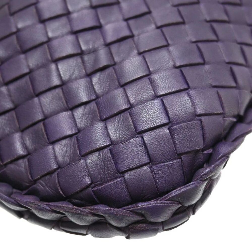 Bottega Veneta Veneta Hobo Intrecciato Nappa Purple Leather Handbag - Picture 4 of 8